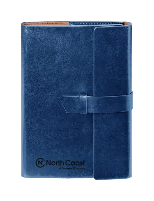 Fabrizio Blue 6.875 x 9.56 Portfolio w/North Coast Logo