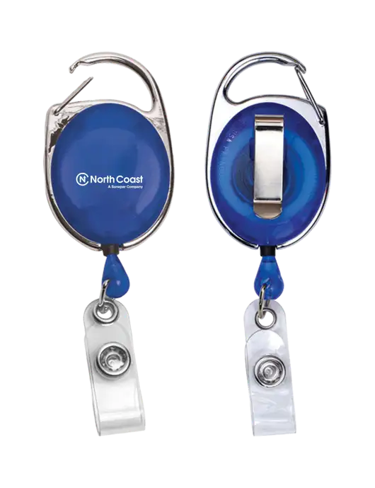 Royal Carabiner Style Badge Reel and Badge Holder w/North Coast Logo