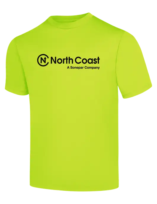 Safety Yellow PosiCharge Competitor Tee w/North Coast Logo